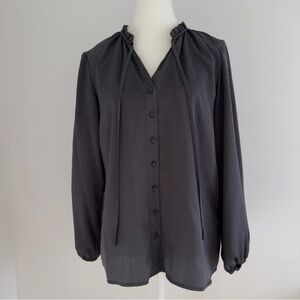 Elegant Gray Women's Blouse